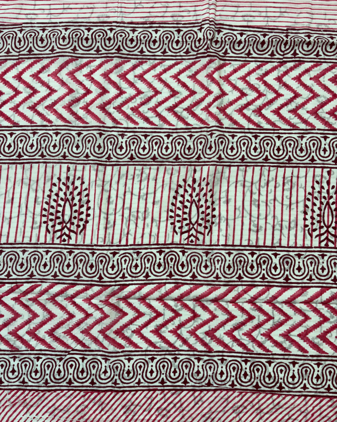 Pink Stripe Cotton Saree