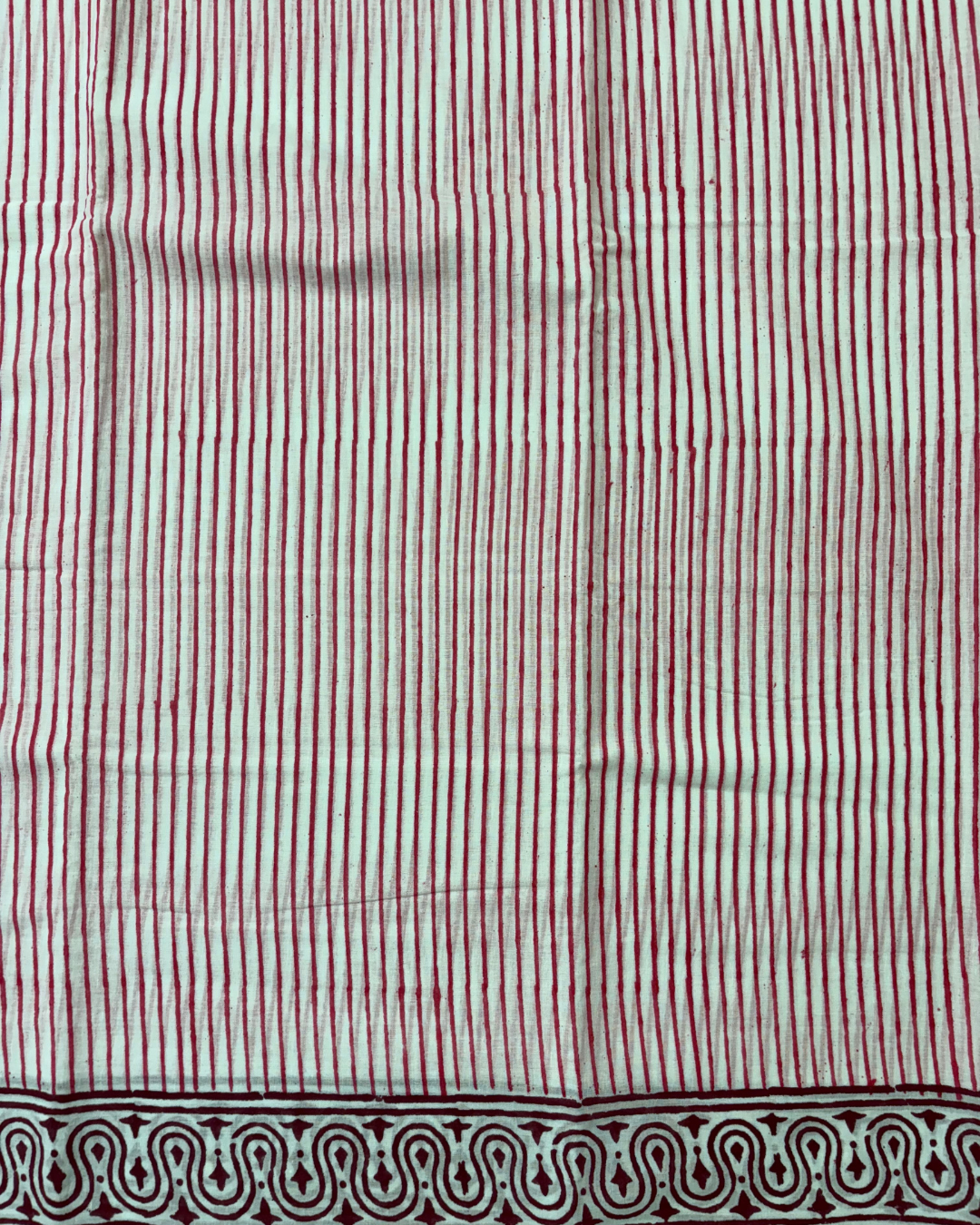 Pink Stripe Cotton Saree