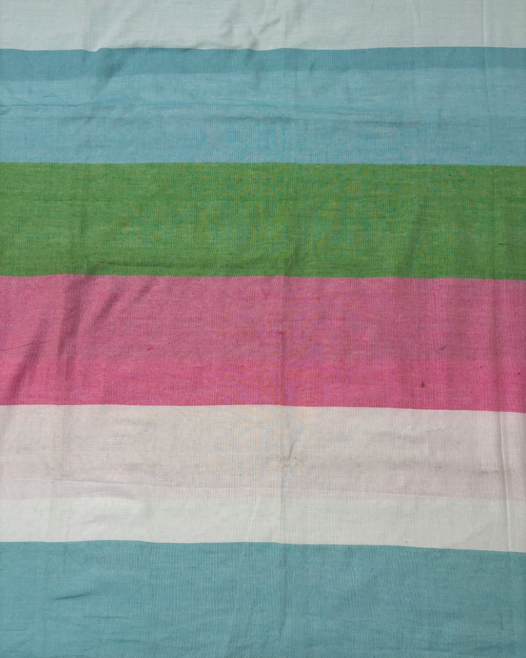 Cotton Khadi Candy Stripe Saree