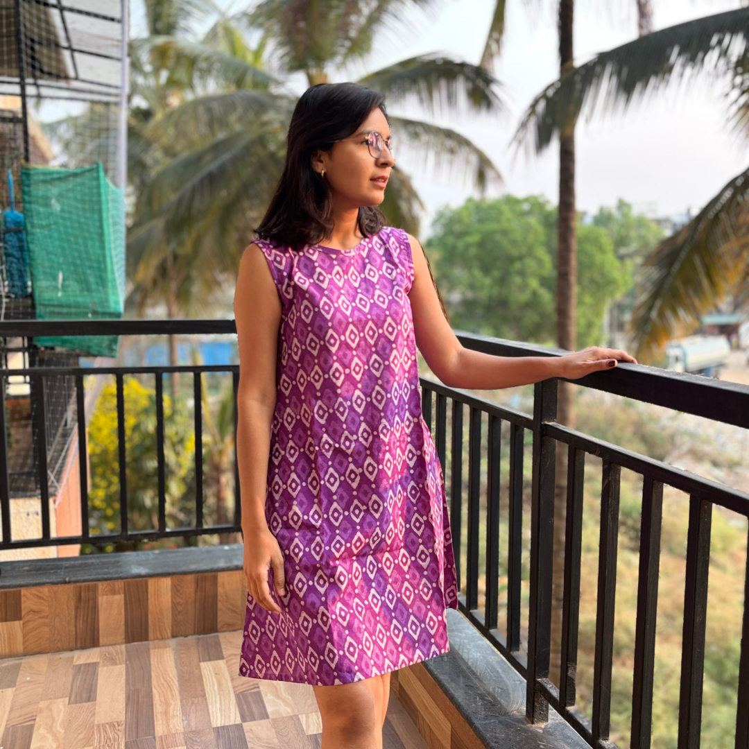 Purple Blossom Dress