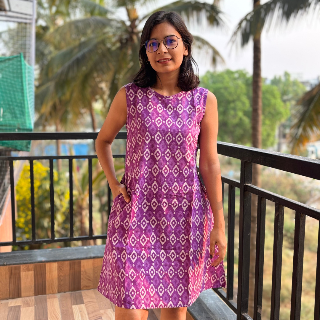 Purple Blossom Dress