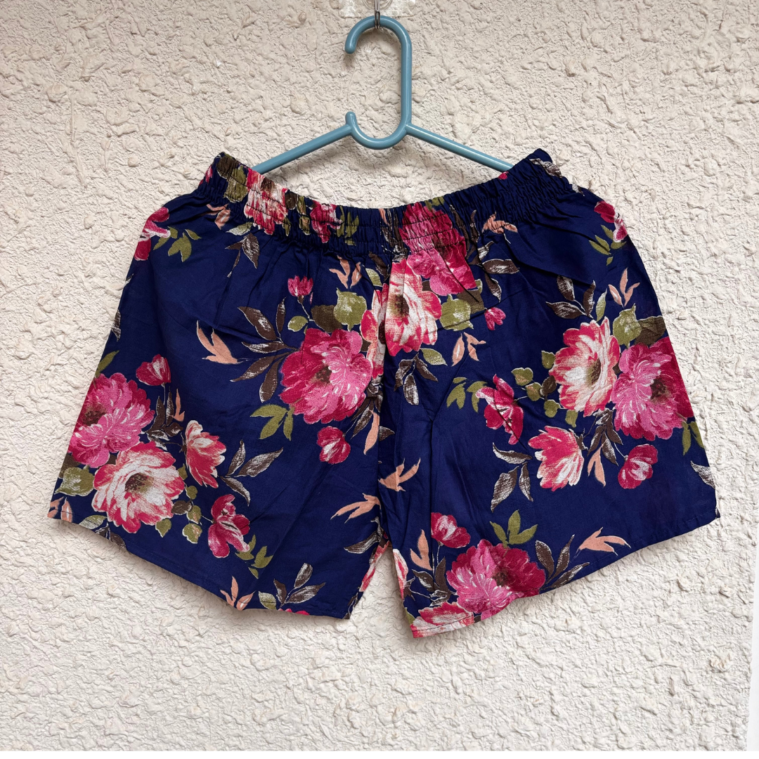Handcrafted Cotton Block Print Shorts