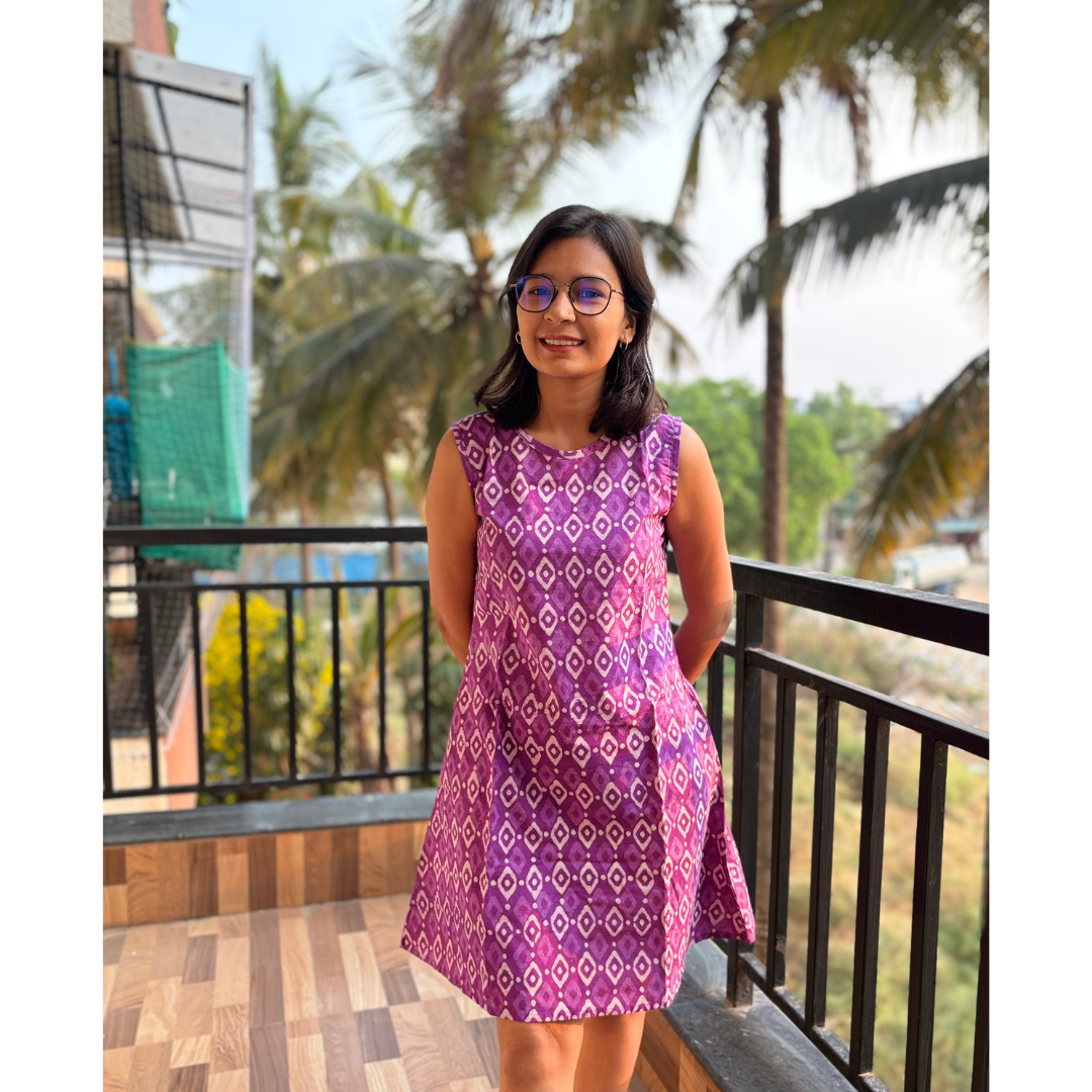 Purple Blossom Dress