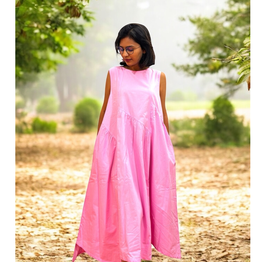 Pink cotton candy free size dress Cutestcharmbyankita Pink cotton candy free size dress Cutestcharmbyankita