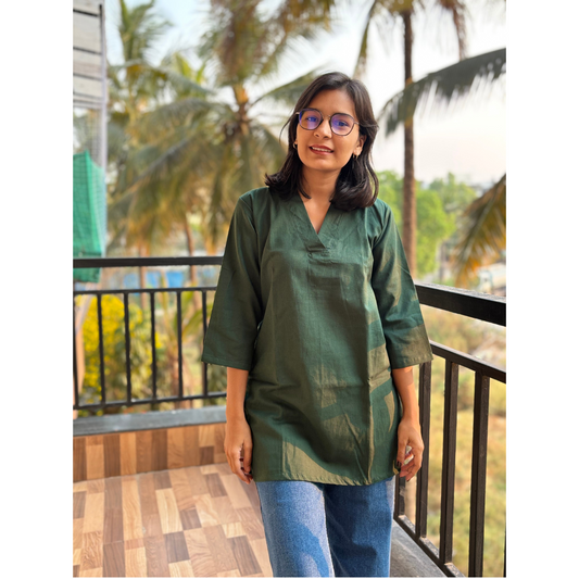 Green Short Kurti