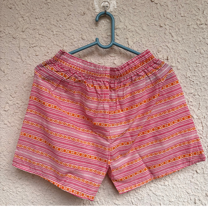 Handcrafted Cotton Block Print Shorts