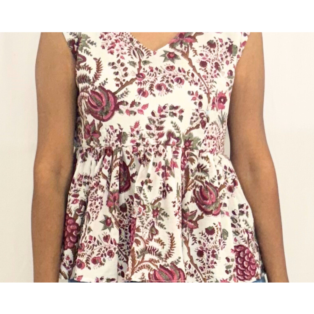 Floral Peplum Top